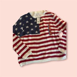 American Flag Sweater